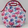 Flamingo Neoprene Lunch Tote Bags